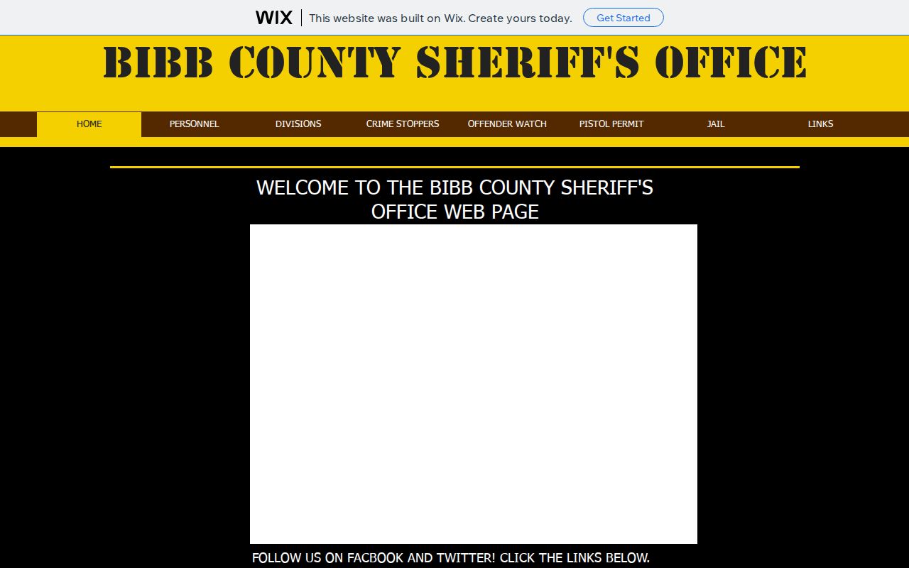 Bibb County official sheriff page checked for a 24-hour arrest feed